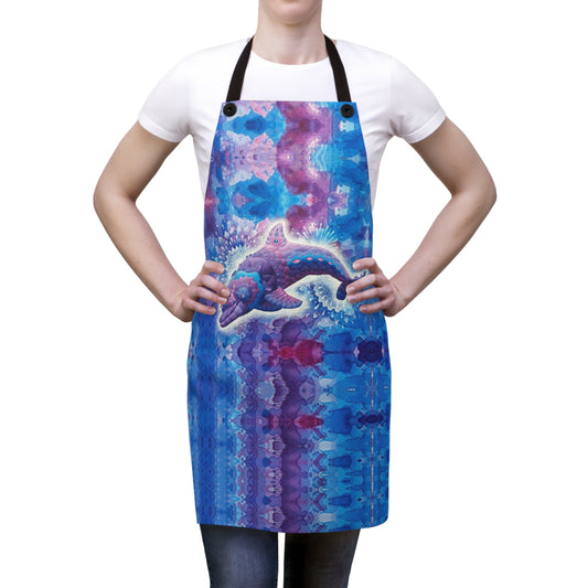 Jeweled Dolphin Apron