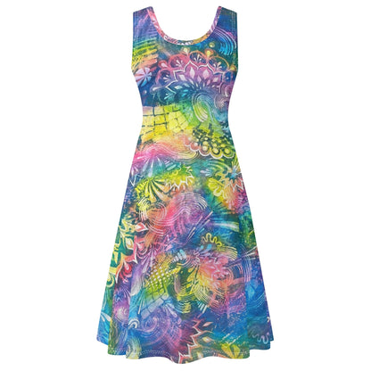 Woogie Vibrations Sleeveless Sundress