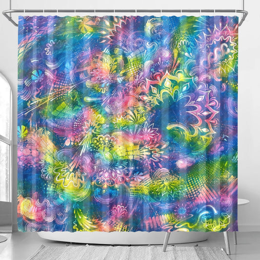 Woogie Vibrations Shower Curtain