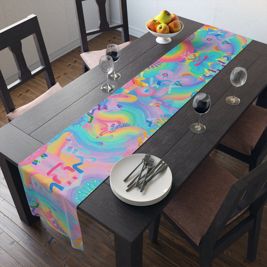 Blasting Rainbows Table Runner