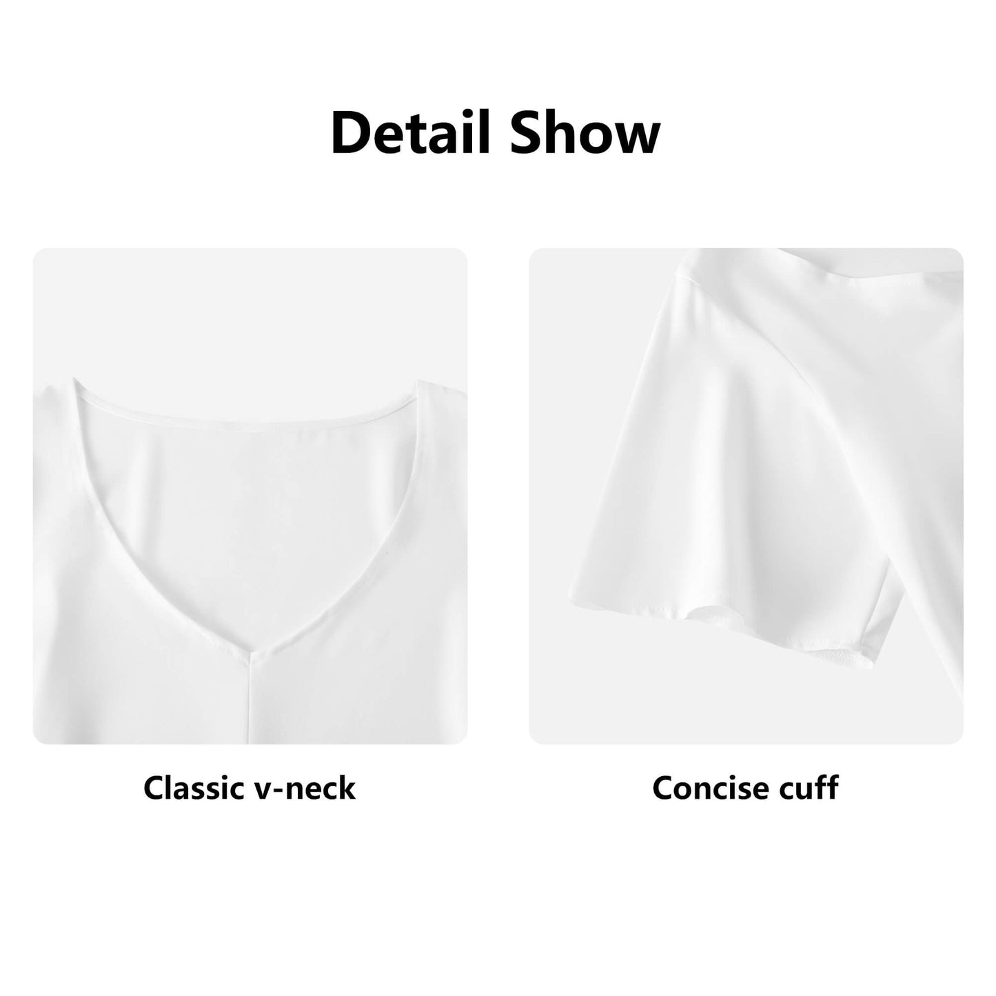 Atmospheric Mycelium V-neck Chiffon Blouse