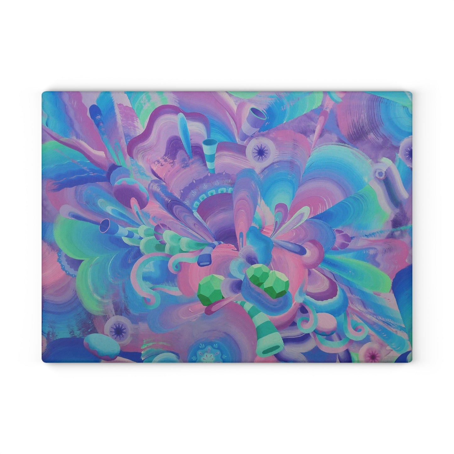 Purple Pupil Eater Glass Cutting Board