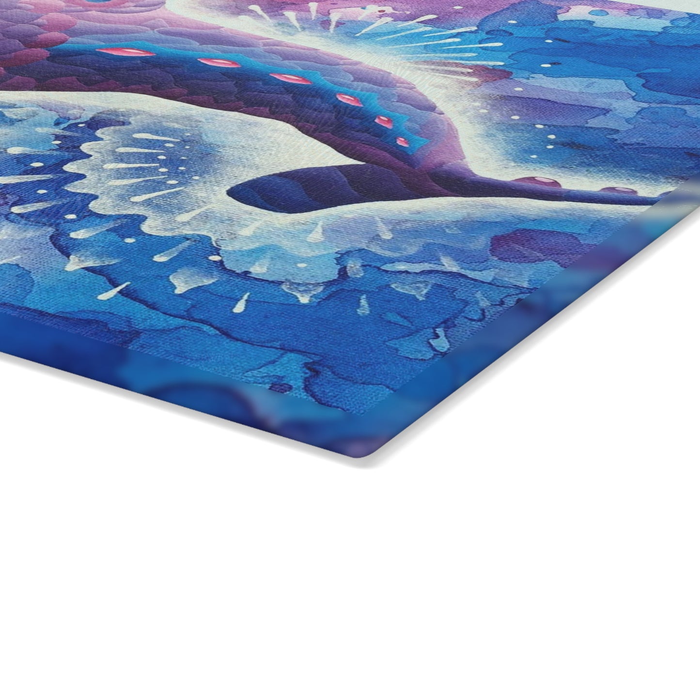 Jeweled Dolphin Glass Cutting Board