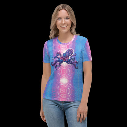 Technicolor Octopus Women's T-shirt