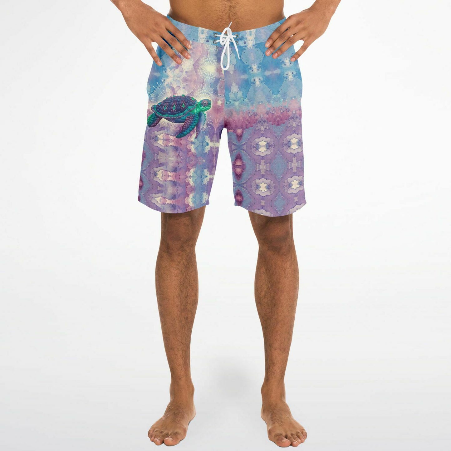Space Turtle Board Shorts