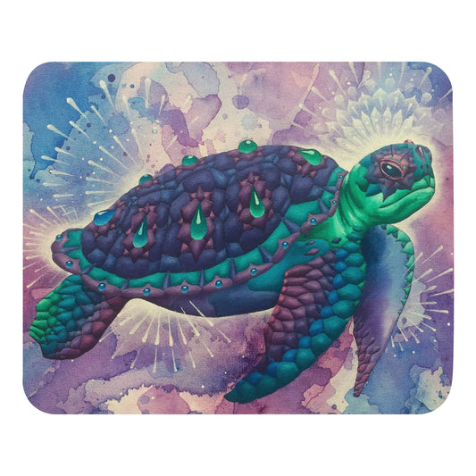 Space Turtle Mouse pad